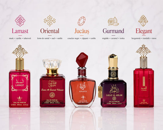Set 5 Parfumuri Orientale De Dama - Al Khaleej + Sama Emarat + Anaya + Lailat Ahlam + Lamast