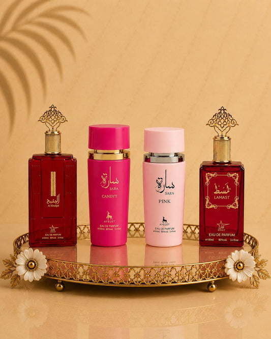 Set 4 Parfumuri Orientale De Dama - Al Khaleej + Sara Candy + Sara Pink + Lamast
