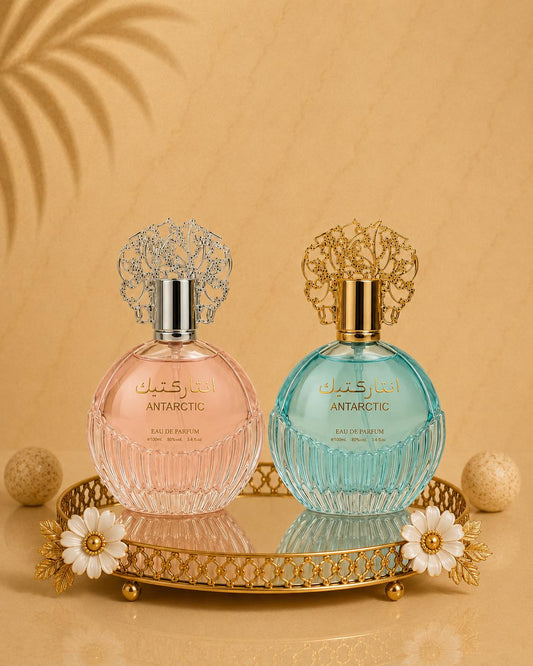 Set 2 Parfumuri Orientale ( Dama + Barbat ) - Antartic Pink + Antartic Blue