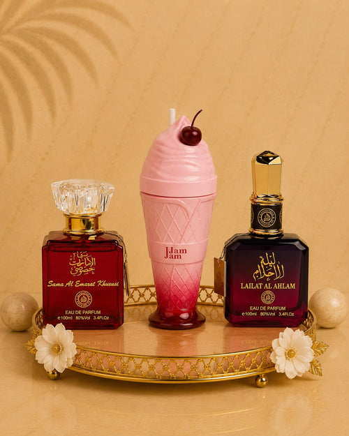 Set 3 Parfumuri Orientale De Dama - Sama Emarat + Jam Jam + Lailat Ahlam
