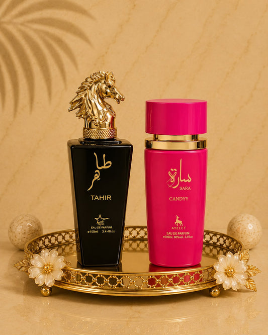 Set 2 Parfumuri Orientale (Dama + Barbat) - Sara Candy + Tahir
