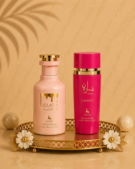 Set 2 Parfumuri Orientale De Dama - Sara Candy + Eclat