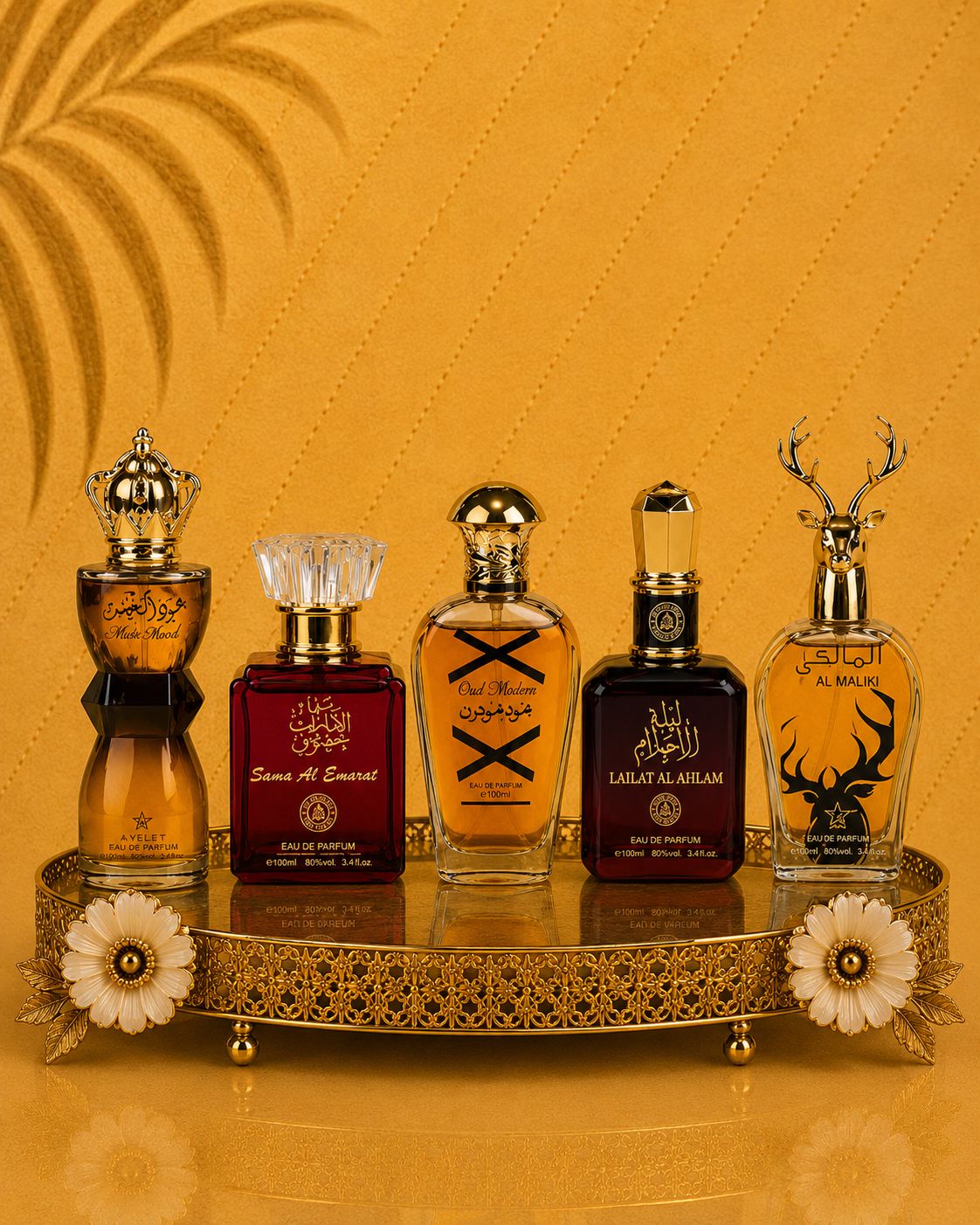 Set 5 Parfumuri Orientale ( 3xDama + 2xBarbat ) - Oud al Khashab + Sama Emarat + Oud Modern + Lailat Ahlam + Maliki