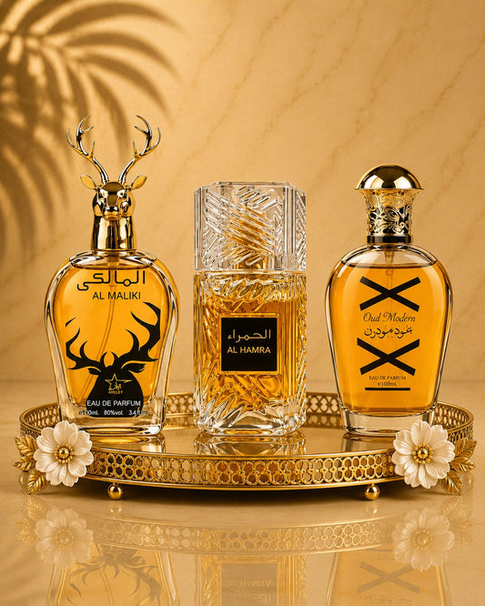 Set 3 Parfumuri Orientale De Barbati - Oud Modern + Maliki + Al Hamra Royal