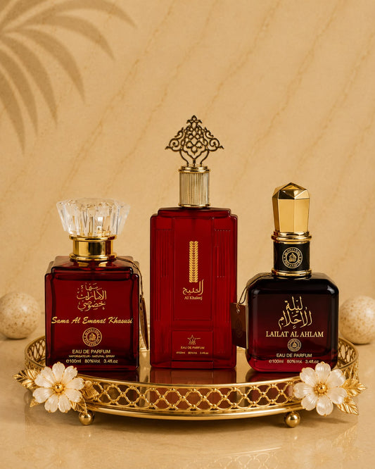 Set 3 Parfumuri Orientale De Dama - Sama Emarat + Al Khaleej + Lailat Ahlam