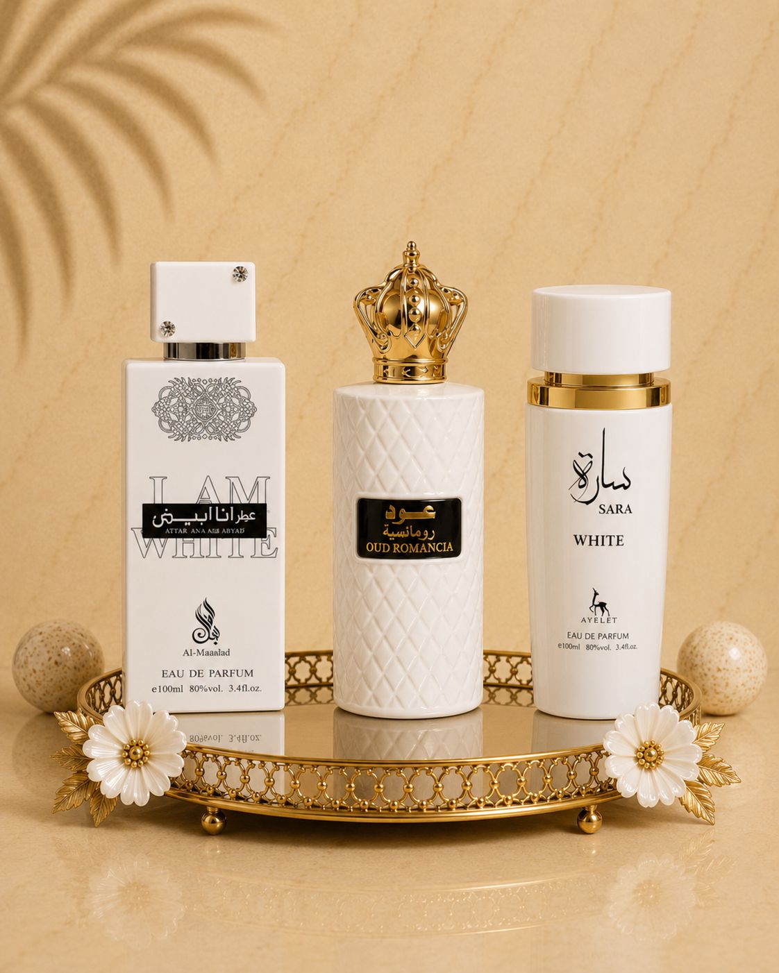 Set 3 Parfumuri Orientale De Dama - I Am White + Sara White + Aliya